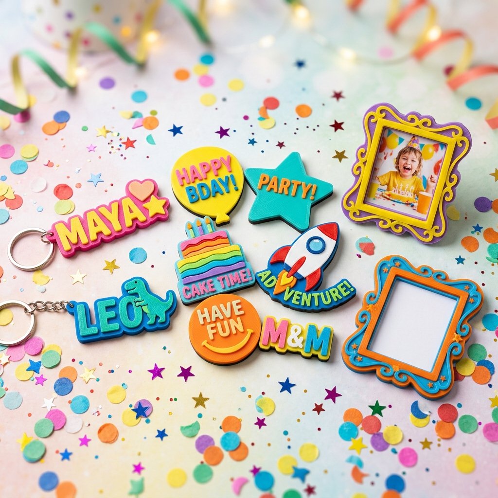 Lembrancinhas personalizadas para aniversário em impressão 3D