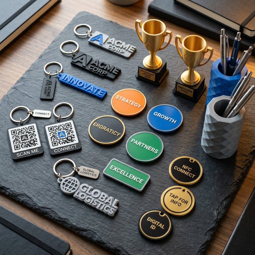 Brindes personalizados para empresas feitos pela Cubiko 3D