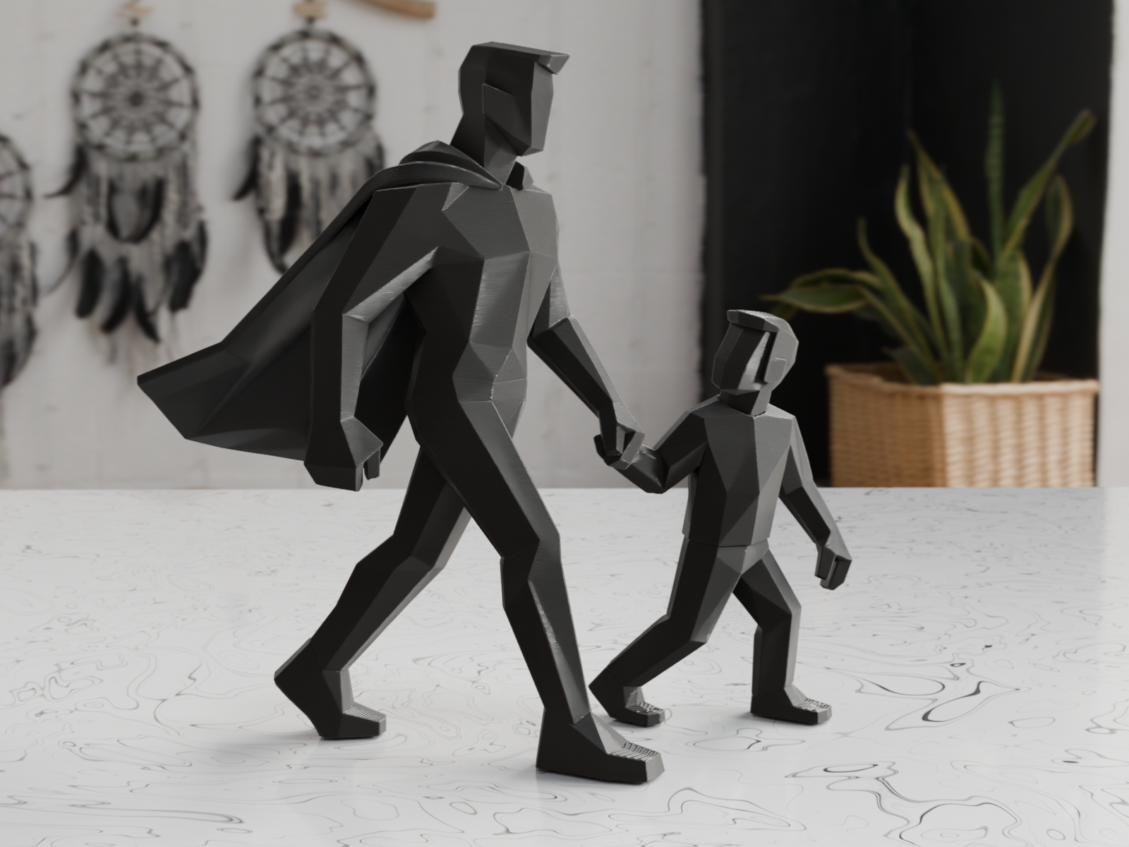 Escultura Pai Herói