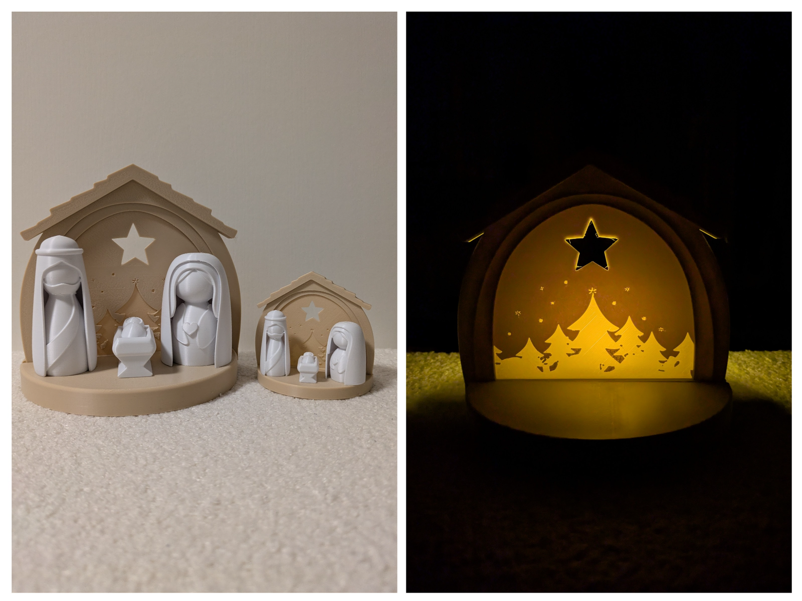 Cenário Natalino Iluminado