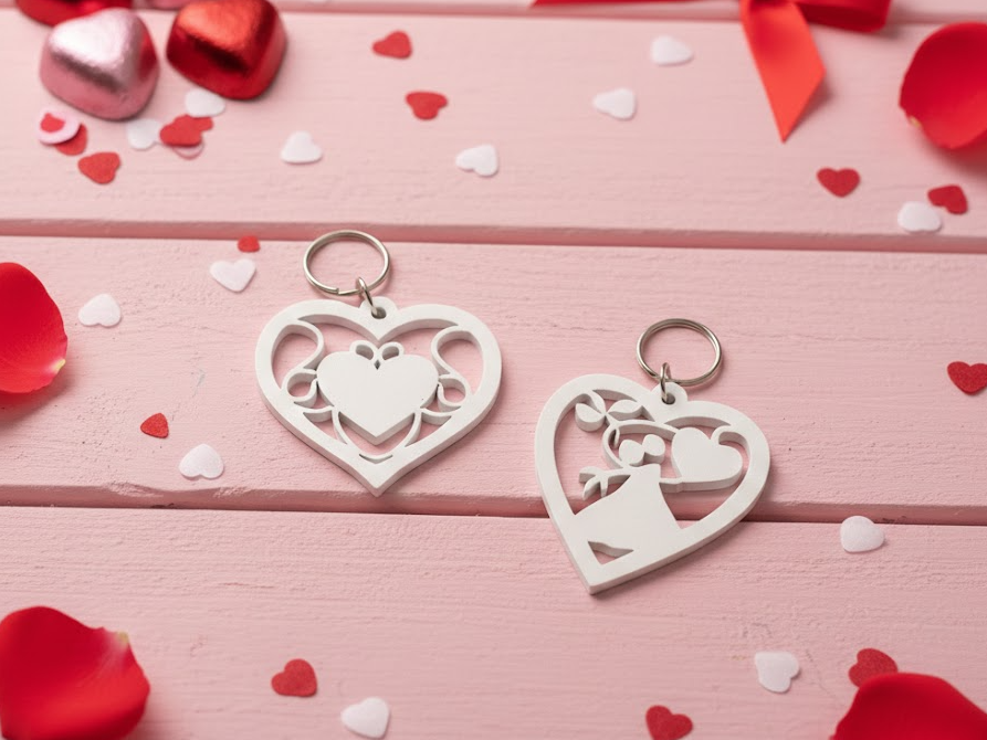 Chaveiro Coração e Alma para Casamento